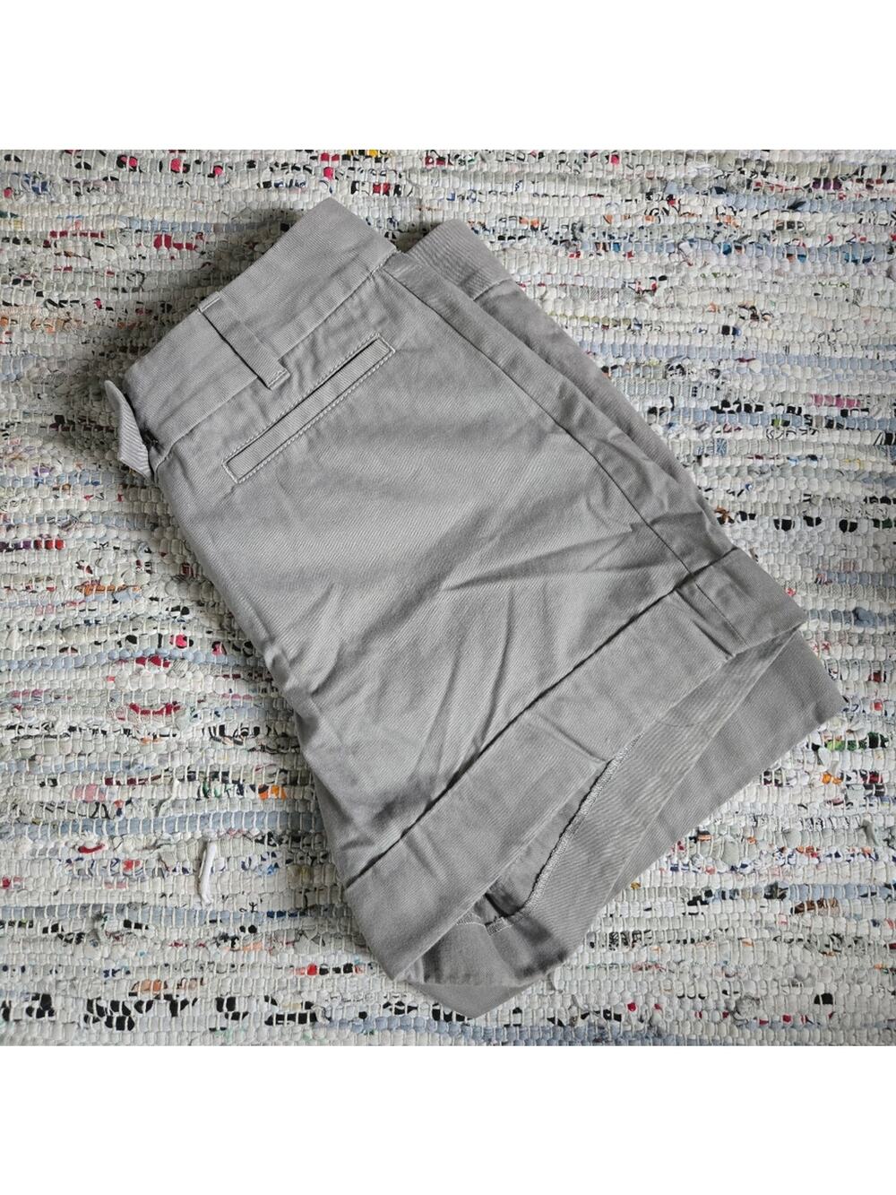 Ann Taylor Signature Grey Chino Cotton Shorts
